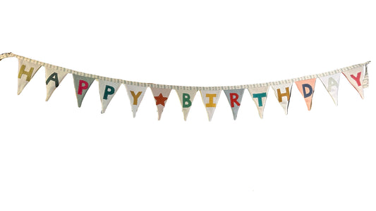 COLOURFUL HAPPY BIRTHDAY BUNTING | THE SUSSEX BUNTING COMPANY