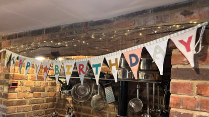 COLOURFUL HAPPY BIRTHDAY BUNTING | THE SUSSEX BUNTING COMPANY
