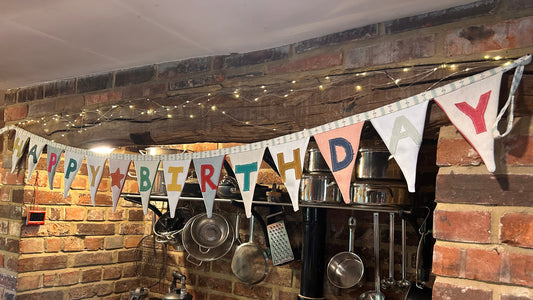 COLOURFUL HAPPY BIRTHDAY BUNTING | THE SUSSEX BUNTING COMPANY