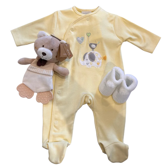 HELLO BABY! NEUTRAL 3-PIECE GIFT SET | ANNABEL'S OF CRANBROOK