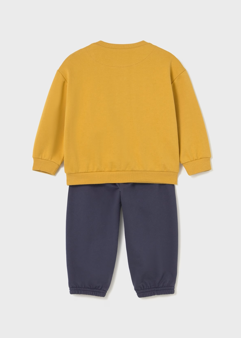 mayoral boys Yellow sweatshirt and navy trousers outfit