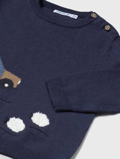 MAYORAL BOYS NAVY TRACTOR JUMPER