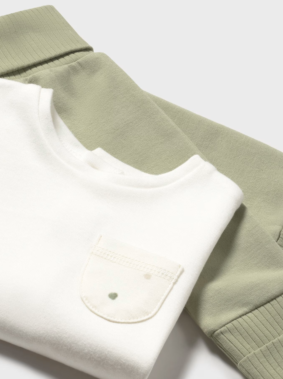 MAYORAL UNISEX TRACKSUIT WITH LONG SLEEVE T-SHIRT - SAGE GREEN