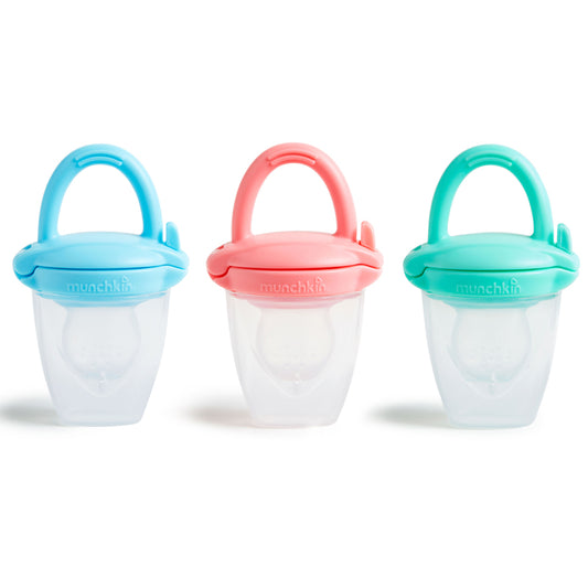 SILICONE FOOD FEEDER ASST - 3 COLOURS