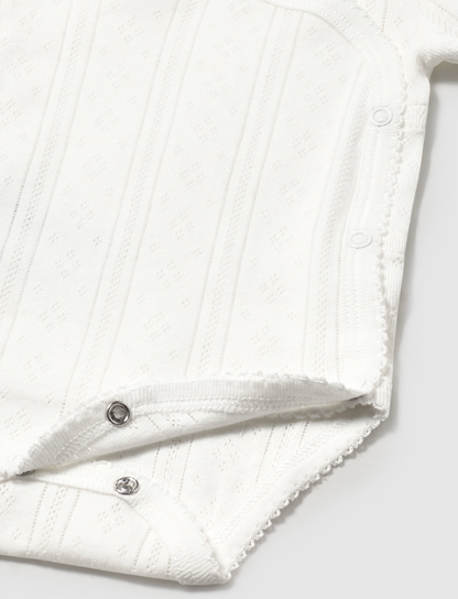 NEWBORN WHITE LIGHT BODYSUIT | MAYORAL