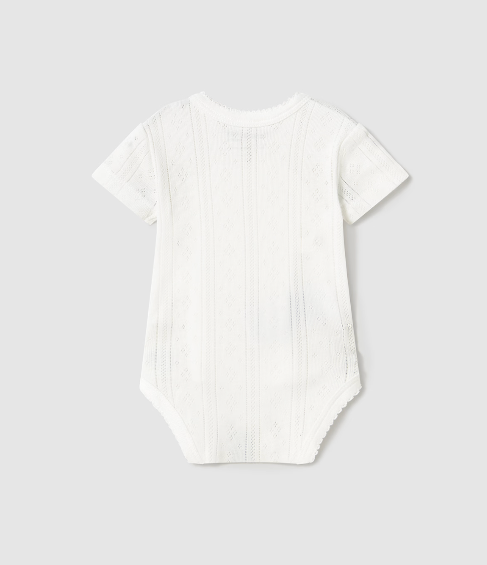 NEWBORN WHITE LIGHT BODYSUIT | MAYORAL