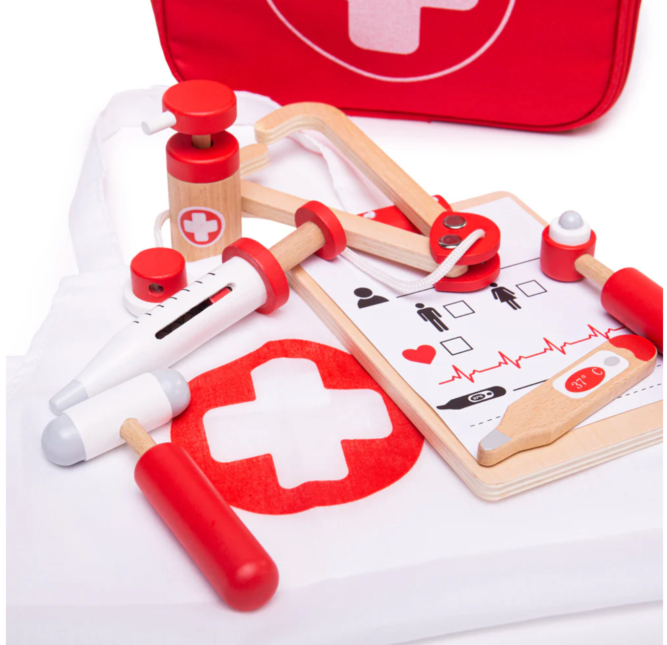 ROLE-PLAY WOODEN DOCTOR'S KIT | BIGJIGS