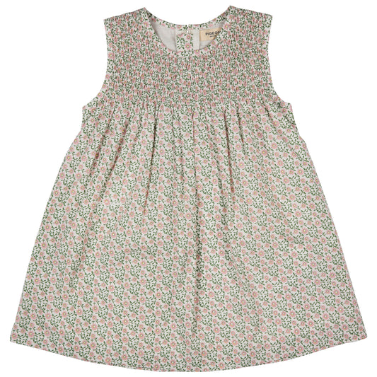 ORGANIC COTTON SLEEVELESS SMOCK DRESS