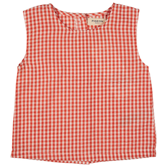 ORGANIC COTTON SUMMER TOP - ORANGE