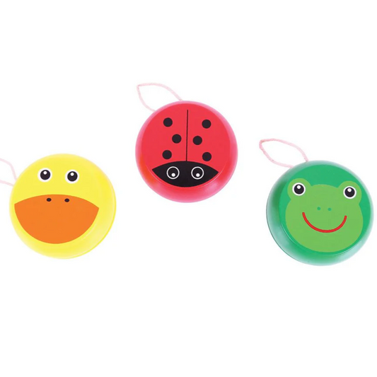 ANIMAL WOODEN YO-YO - 3 COLOURS