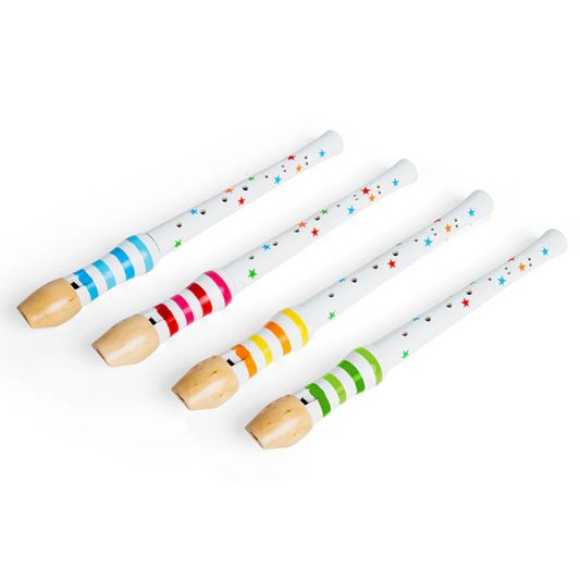 WOODEN RECORDER - 4 COLOURS