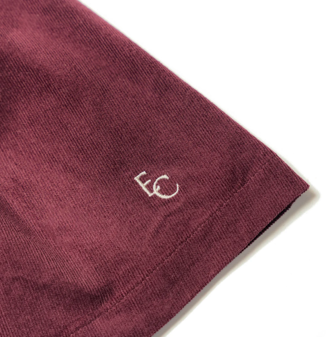 BURGUNDY CORD PINAFORE DRESS