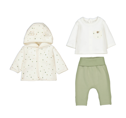 MAYORAL GIRLS TRACKSUIT WITH T-SHIRT - SAGE GREEN