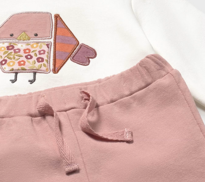 MAYORAL BABY GIRL OUTFIT WITH HOODED GILET