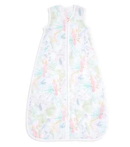 AIDEN + ANAIS COTTON ESSENTIAL SLEEPING BAG 1.0 TOG - TROPICALIA