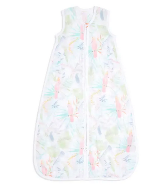 AIDEN + ANAIS COTTON ESSENTIAL SLEEPING BAG 1.0 TOG - TROPICALIA