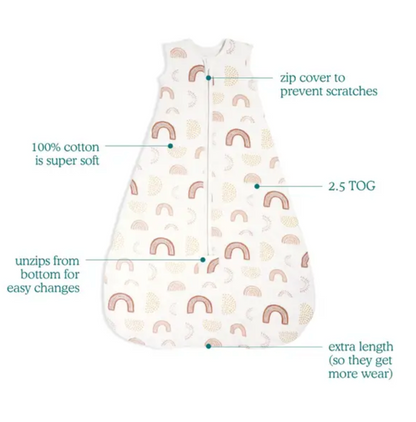 AIDEN + ANAIS WINTER SLEEPING BAG 2.5 TOG - KEEP RISING