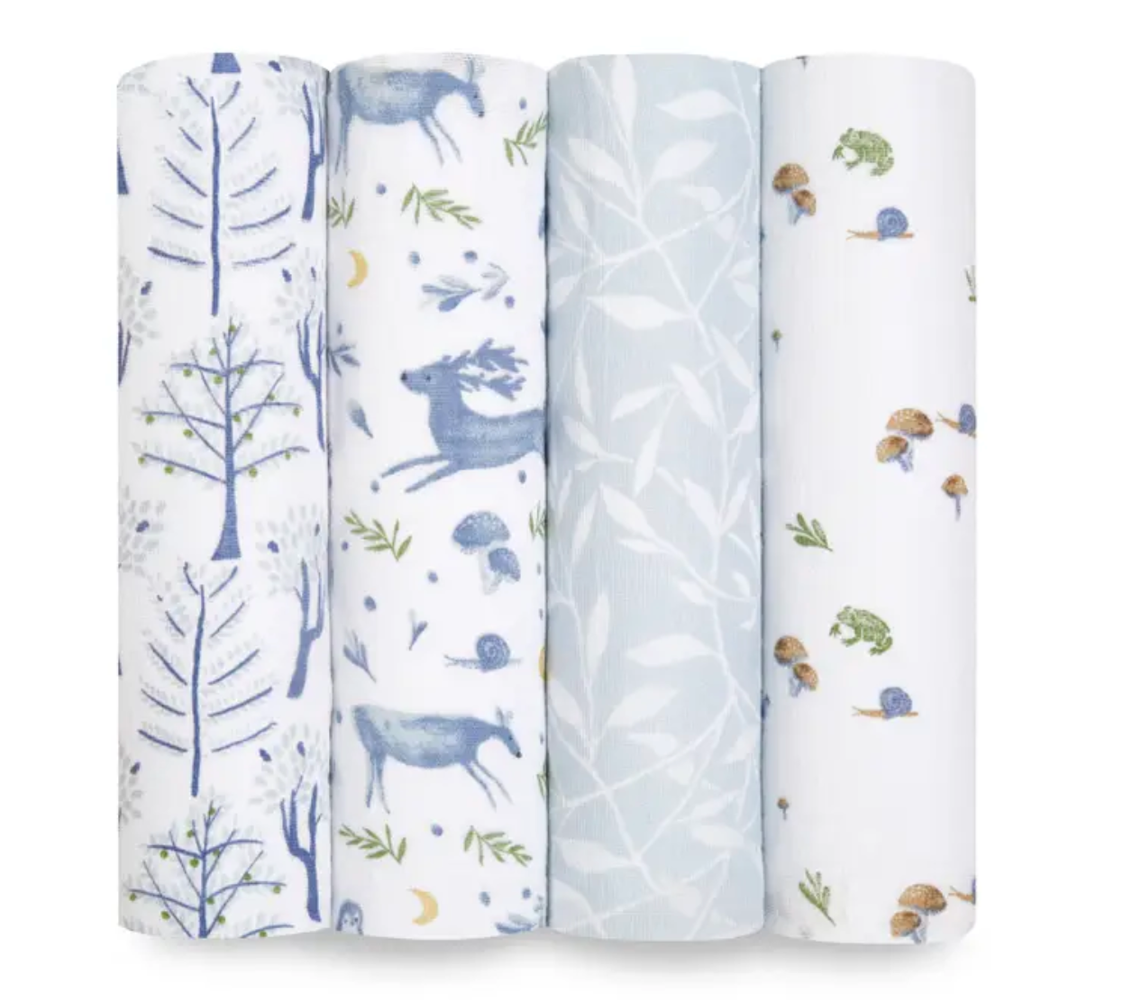 ADEN + ANAIS 4 PACK ORGANIC COTTON SWADDLES - OUTDOORS