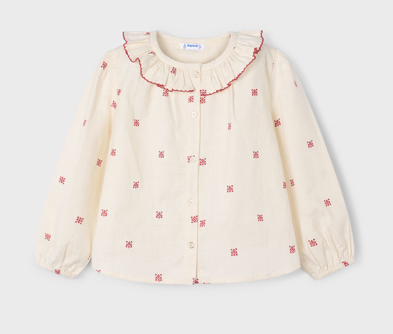 MAYORAL GIRLS BLOUSE WITH PRINTED PATTERN