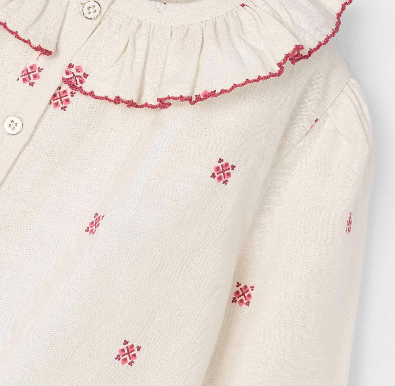 MAYORAL GIRLS BLOUSE WITH PRINTED PATTERN