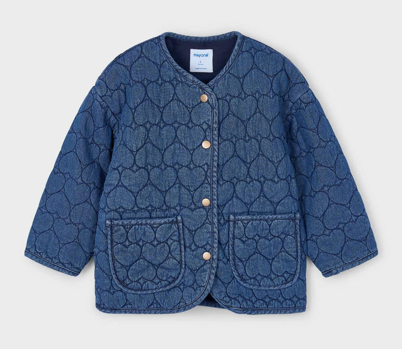 MAYORAL GIRLS DENIM HEART JACKET