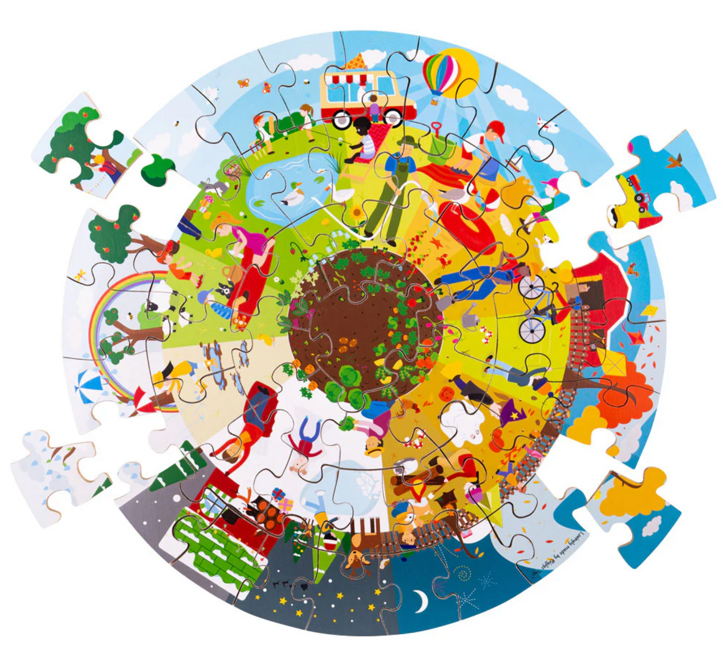 SEASONAL CIRCULAR FLOOR PUZZLE