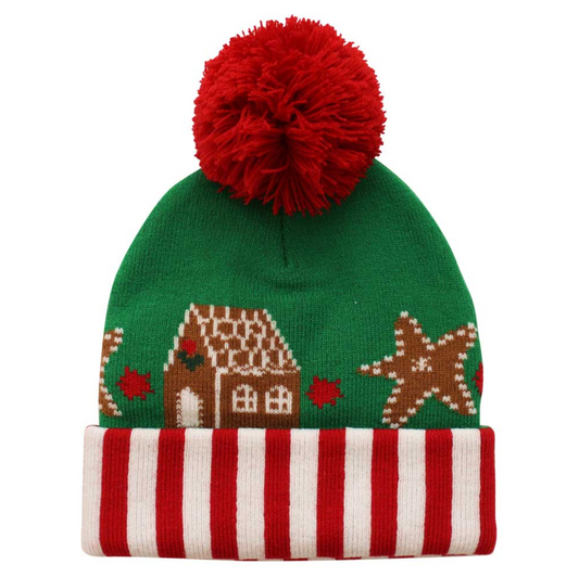 GINGERBREAD KNITTED HAT
