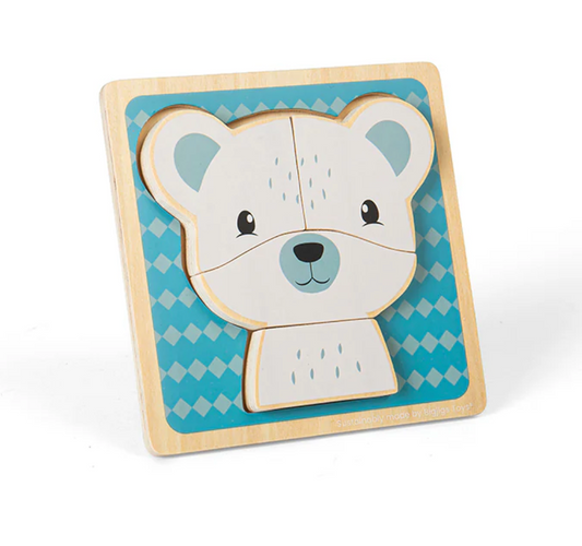 POLAR BEAR WOODEN PUZZLE