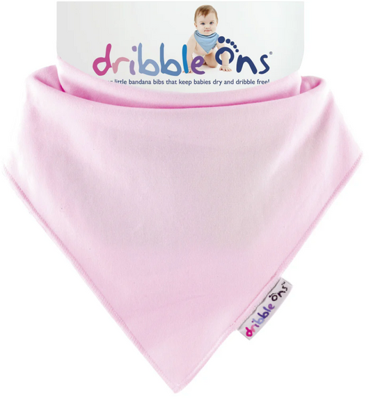 DRIBBLE ONS BIB - BABY PINK