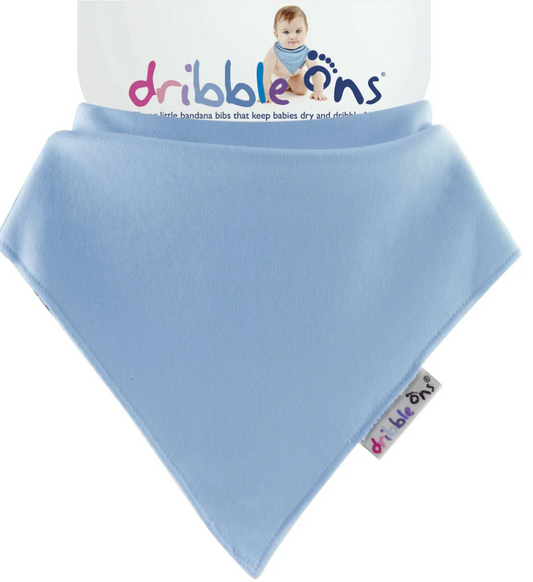 DRIBBLE ONS BIB - BABY BLUE