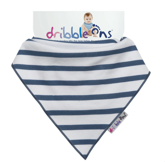 DRIBBLE ONS BIB - NAUTICAL STRIPE