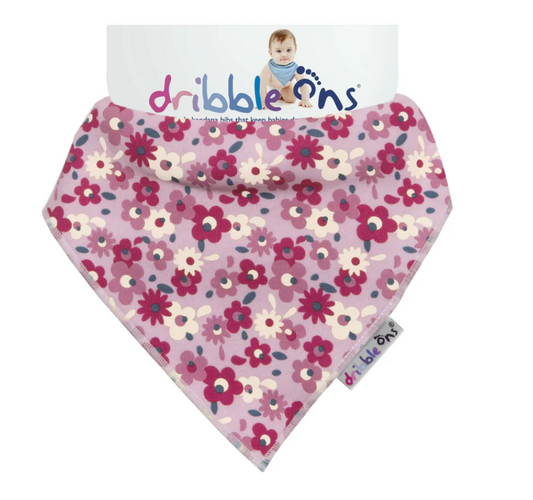 DRIBBLE ONS BIB - FLORAL DITSY
