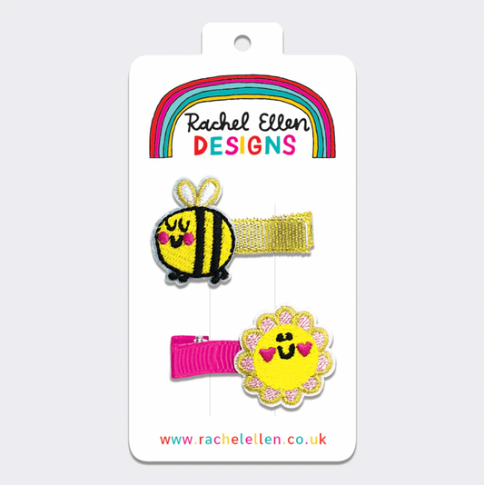 RACHEL ELLEN HAIR CLIPS - BEE/FLOWER
