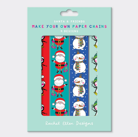 RACHEL ELLEN PAPER CHAINS - SANTA, PENGUIN & SNOWMEN