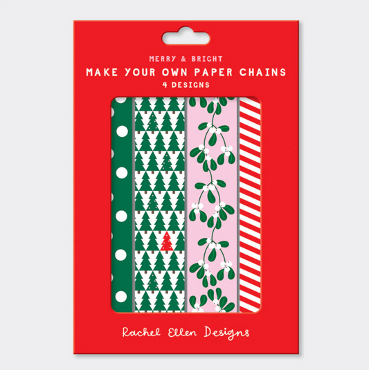 RACHEL ELLEN PAPER CHAINS - MISTLETOE AND SPOTS & STRIPES