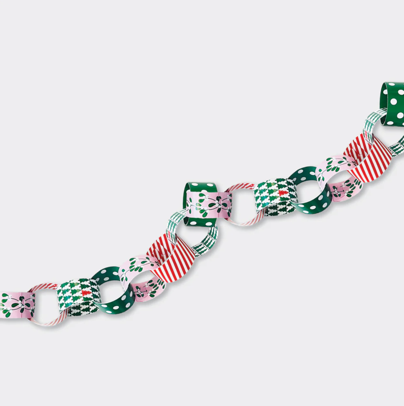 RACHEL ELLEN PAPER CHAINS - MISTLETOE AND SPOTS & STRIPES