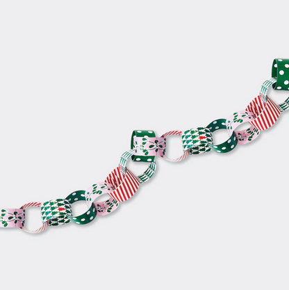 RACHEL ELLEN PAPER CHAINS - MISTLETOE AND SPOTS & STRIPES