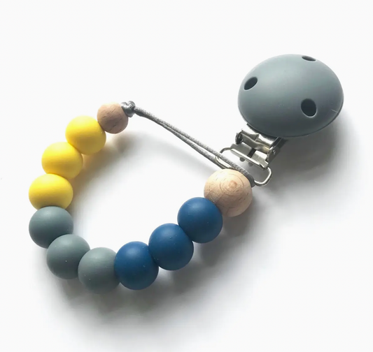 DUMMY CLIPS - DENIM, GREY & YELLOW