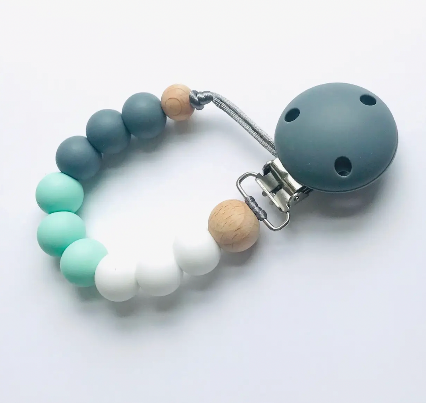 DUMMY CLIPS - WHITE, MINT & GREY