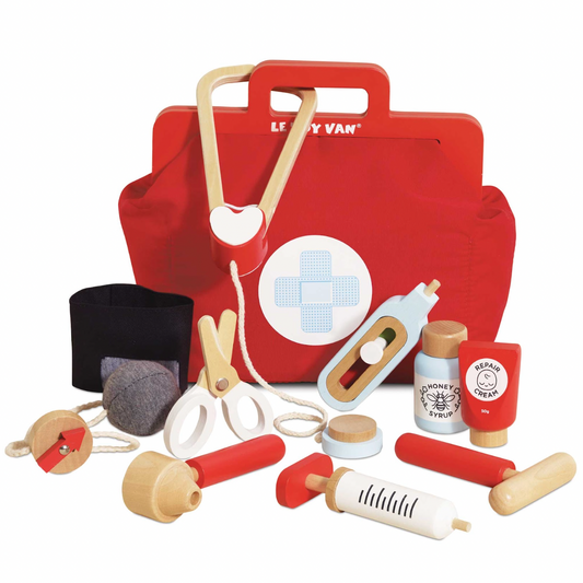 VINTAGE DOCTOR ROLEPLAY WOODEN KIT