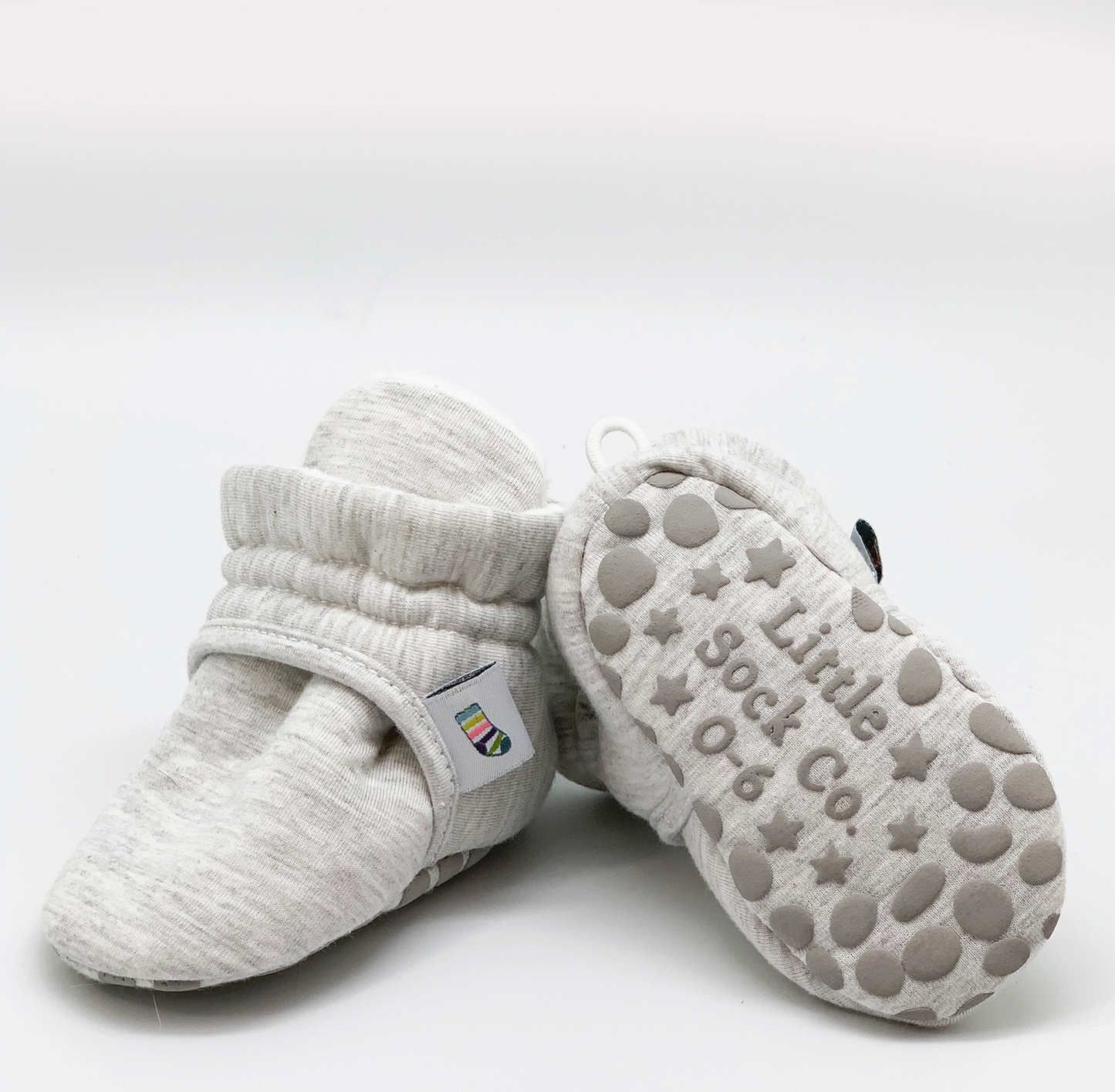 STAY-ON, NON-SLIP BOOTIE - GREY