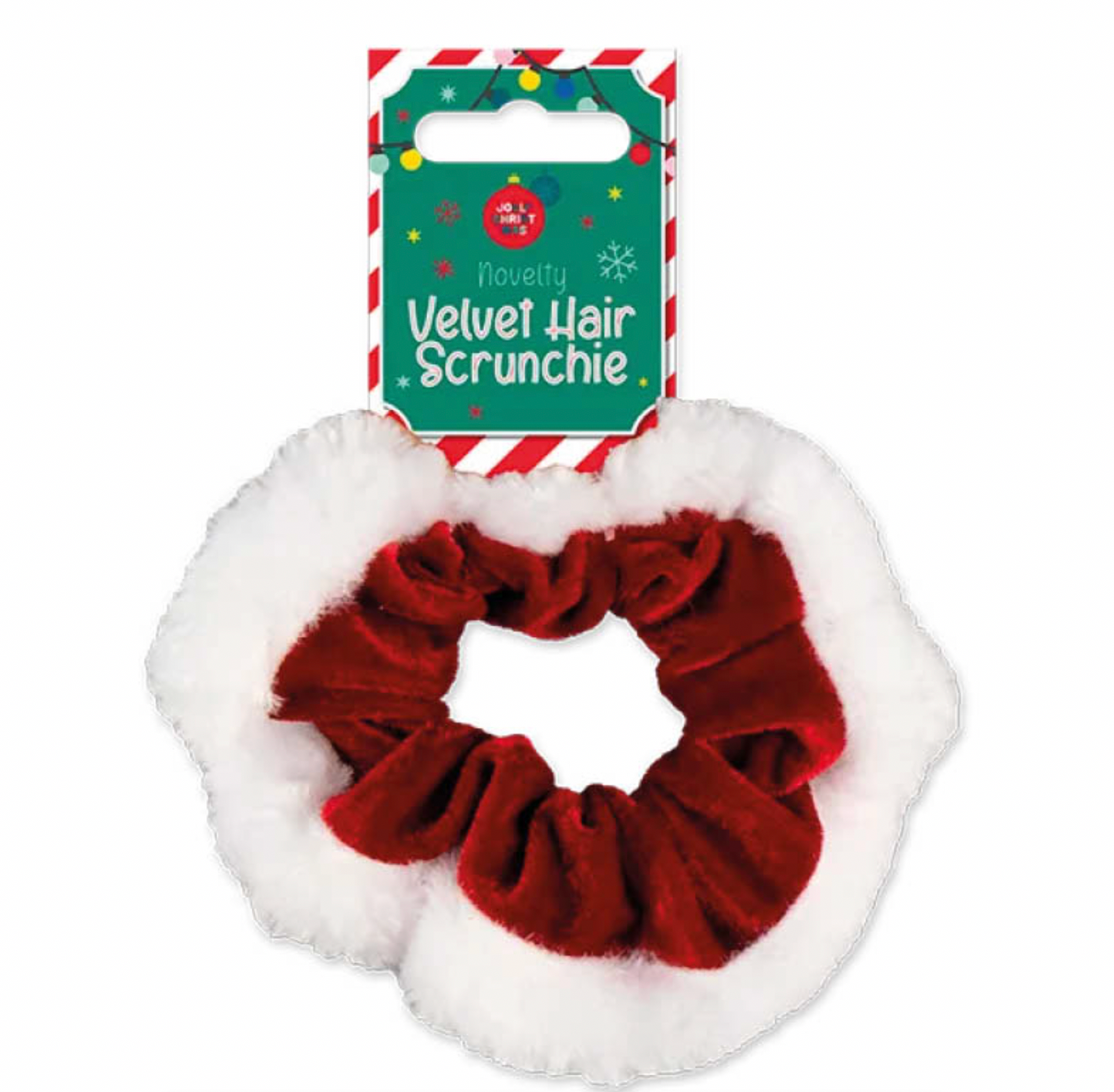 VELVET CHRISTMAS HAIR SCRUNCHIES