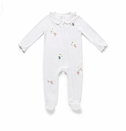 FAIRY EMBROIDERED SLEEPSUIT