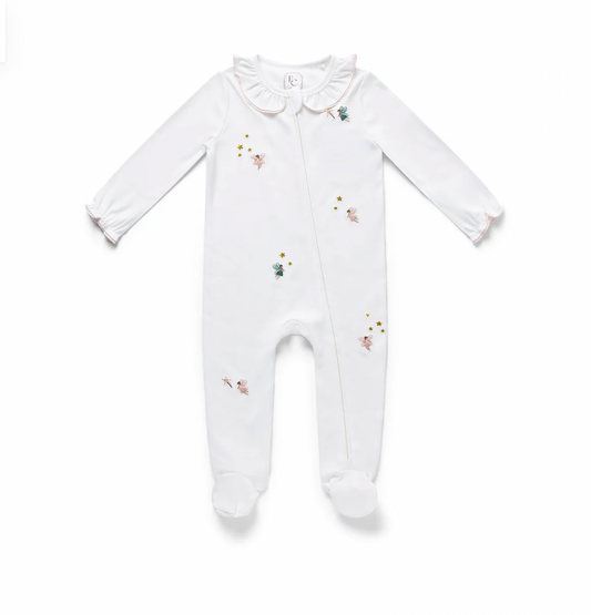 FAIRY EMBROIDERED SLEEPSUIT