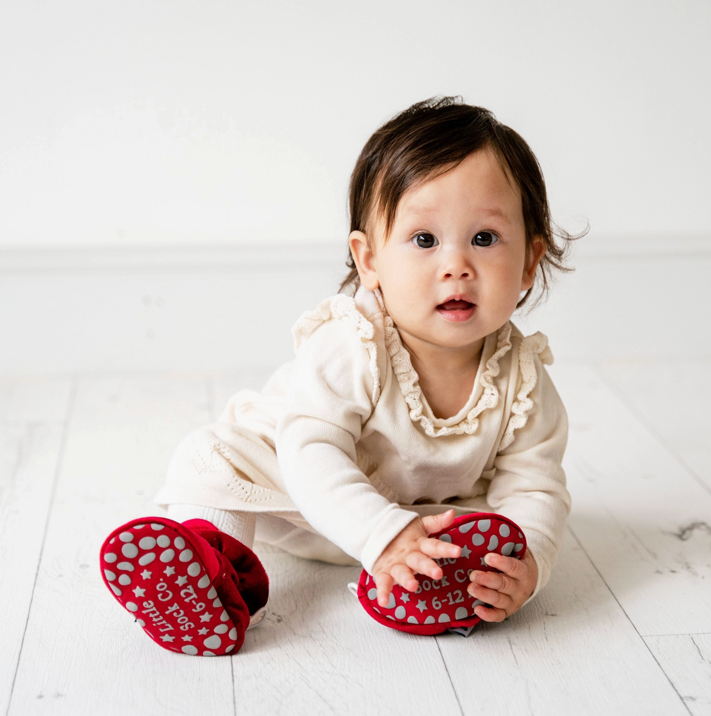 STAY-ON, NON-SLIP BOOTIE - RED VELVET
