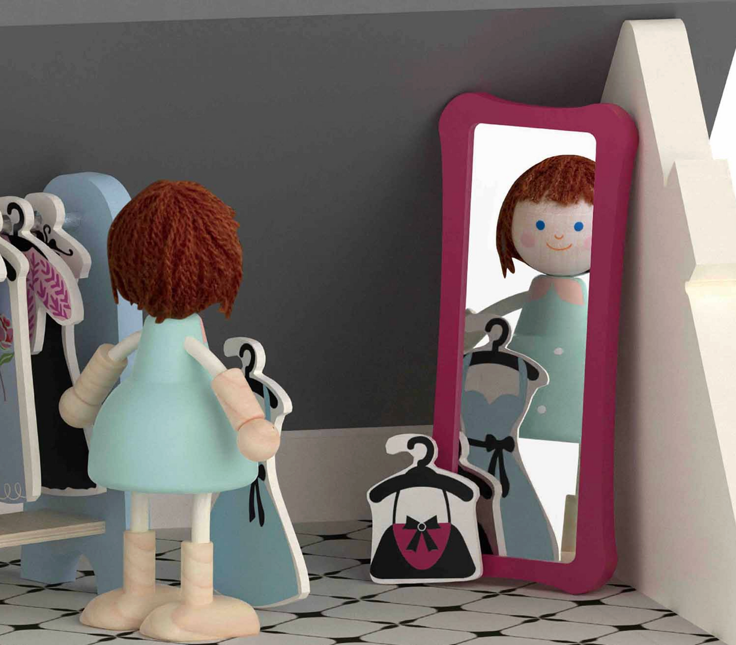 CLASSIC WORLD VINTAGE DOLLS HOUSE