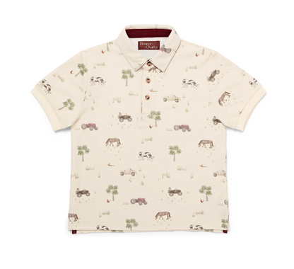 ON THE FARM ORGANIC COTTON POLO SHIRT | ELEANOR CHARLES