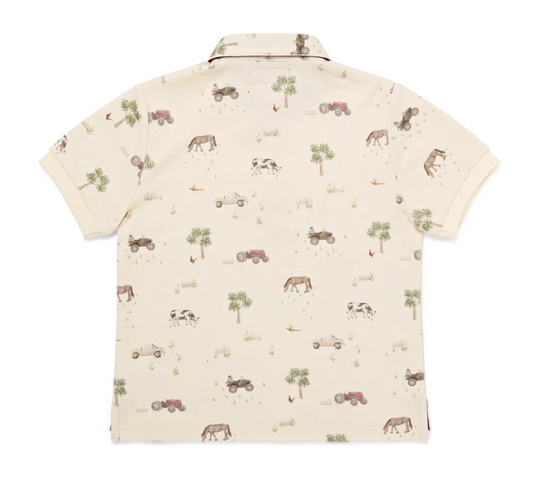 ON THE FARM ORGANIC COTTON POLO SHIRT | ELEANOR CHARLES