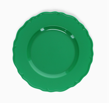GREEN MELAMINE CHILDREN'S PLATE | REX LONDON