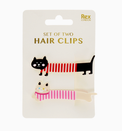 CAT HAIR CLIPS - SET OF 2 | REX LONDON